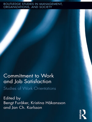 cover image of Commitment to Work and Job Satisfaction